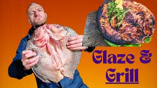 How to Glaze and Grill fish grilledfishrecipe [upl. by Aneeres]