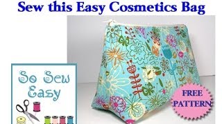 Sew an easy cosmetics bag [upl. by Norrej]