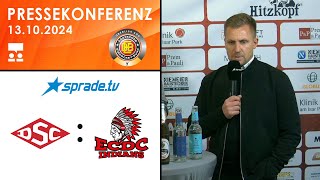 13102024  Pressekonferenz  Deggendorfer SC vs ECDC Memmingen Indians [upl. by Smoot]