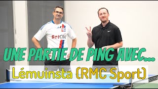 Une partie de ping avec Lemuinsta RMC Sport [upl. by Moses]