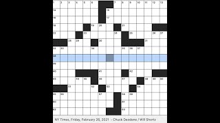 Rex Parker and Rachel Fabi solve the NYTXW Friday Feb 26 2021 [upl. by Trainor]