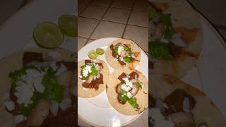 Mexican Style Steak and Shrimp Tacos cooking food shortvideo mexican tacos [upl. by Rezeile]