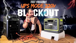 MAI PIU PAURA DEI BLACKOUT  TEST funzione UPS SU Fossibot [upl. by Eckel]