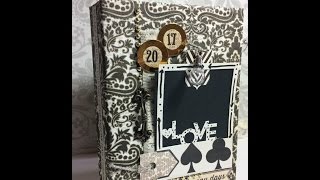 Mini album quotLost amp Found quot Mi MindS Eye Scrapbooking Tutorial  Scrapmary [upl. by Ecnerol]