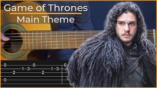 Game of Thrones Simple Guitar Tab [upl. by Etem]