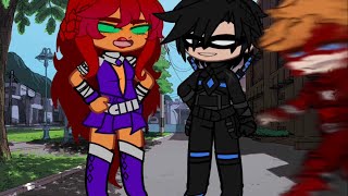 Overprotective Brother  Gachaclub  Nightflash  ft KidFlash Nightwing Starfire amp Redhood [upl. by Hsilgne571]