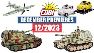 📅 DECEMBER premieres from COBI  122023  Planes tanks cars [upl. by Einnaej]