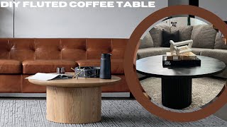 DIY FLUTED COFFEE TABLE  BUILDING A COFFEE TABLE  DIY HOME DECOR  SINCERELY TKAY [upl. by Venditti258]