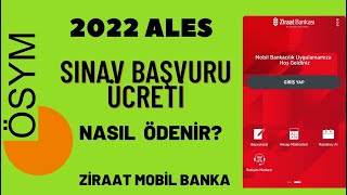 ALES Sınav Başvuru Ücreti Nasıl Ödenir [upl. by Malvie]