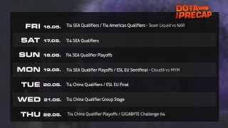 jD Weekly Precap 516  TI4 Qualifiers SEA and China ESL EU Semis and Finals [upl. by Akciret]