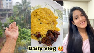 একটা বৃষ্টি মুখর দিন সেই সাথে খিচুরী…আহা 🌧️🍛😋🔺Daily Vlog 💁🏻‍♀️ Elma Nur [upl. by Monty]