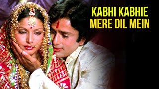 Kabhi Kabhie Mere Dil Mein  Full Song  Rakheel Amitabh Bachchan l Shashi Kapoor  Lata Mangeshkar [upl. by Corel464]