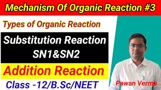 SN1 and SN2 reaction mechanism pdf  Types of organic reactions class 11BSC [upl. by Ricarda]