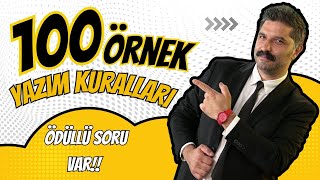 Yazım Kuralları  100 ÖRNEK  Derece Yaptırır Ödüllü Soru [upl. by Ahsemat]