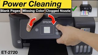 Epson ET 2720 Power Cleaning  Fix All Printing Problems [upl. by Jamie]