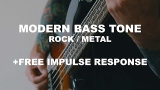 MODERN ROCKMETAL BASS TONE  Line6 HelixHX Stomp  Tutorial  Free Preset amp Impulse response [upl. by Isador]