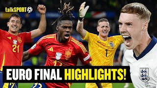 England 12 Spain  Euro 2024 Final talkSPORT Highlights 🏆❌ [upl. by Xonk]