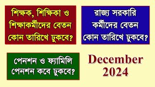 Dec 2024 Salary ও Pension একাউন্টে কবে জমা হবে বিস্তারিত দেখুন [upl. by Ermeena]