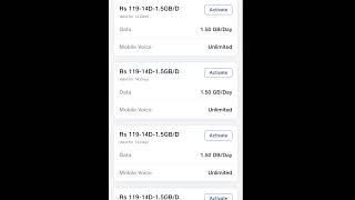 Jio free recharge trick  jio 119 pack details  Jio Hack recharge  free tricks and tips [upl. by Abihsat751]