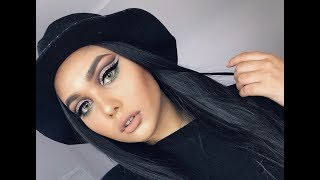 Intense Black Cut Crease Tutorial [upl. by Yllitnahc852]