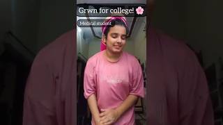 Grwn for college 🌸 Get ready with me 😉 minivlogshorts grwnytshorts love collegebestyoutuber [upl. by Japeth]