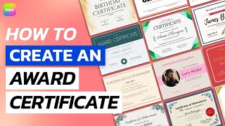 How to Create an Award Certificate [upl. by Nairahcaz]