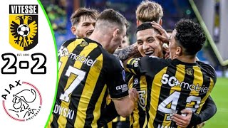 Vitesse vs Ajax 11 Highlights  Eredivisie 2024 Efootball Game Play [upl. by Auqinat]