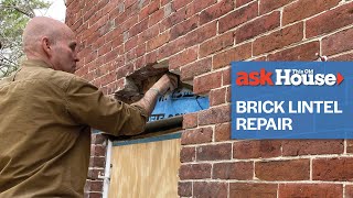 How To Make a Brick Lintel Repair  Ask This Old House [upl. by Najram]