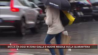 SICILIA DA OGGI IN ZONA GIALLA E NUOVE REGOLE SULLA QUARANTENA [upl. by Hserus334]