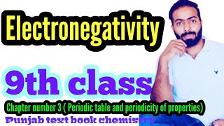 Electronegativity  9th class chemistry  chno3 [upl. by Aker725]