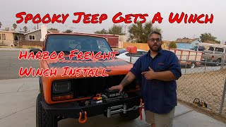 Installing A Badland Winch On My Jeep Cherokee XJ From Harbor Freight [upl. by Roque122]