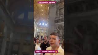 ST PETERS BASILICARome Italy vatican tour travel tourism church cathedral pinoyabroad [upl. by Azriel]