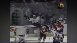 March 8 1997 Devils at Islanders Todd Bertuzzi Goal SportsChannel NY Isles feed [upl. by Cesaria]