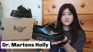 Dr Martens HOLLY PLATFORM Unboxing  Try On  First Impression Review [upl. by Assilak]