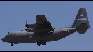 4K  quotRarequot  C130  Nevada Air Guard quotHigh Rollersquot at ETSLLechfeld Air Base  062023 [upl. by Hahnert]