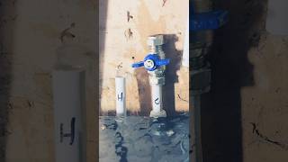 Fitting 2 PLUMBING isolation valves to plastic pipework plumbing asmr howto [upl. by Grous]