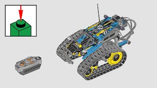 LEGO Technic 42095 RemoteControlled Stunt Racer  building instructions [upl. by Enyehc621]