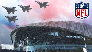 NFLUK  USAF F15 STADIUM FLYOVER IN LONDON [upl. by Raina]