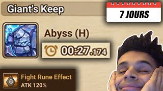 27s GB Abyssal H en 7 jours cest possible avec les runes Fight  Summoners War [upl. by Reaht669]