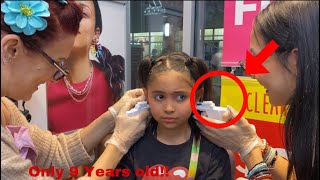 9 YEAR OLD AVA GETS A SECOND PIERCING WITH HER BESTIES [upl. by Herbert]