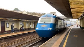 Midland Pullman goes through Dawlish station from Crewe HS going to goodrington siding [upl. by Riorsson]