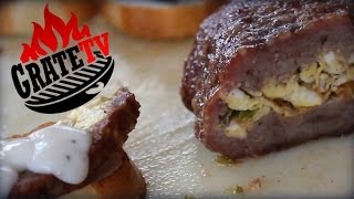 BREAKFAST FATTY Stuffed Sausage Recipe [upl. by Tubb679]