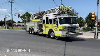 Hazlet FD  North Centerville Fire Co  Ladder 39291 amp Brush Truck 39293 Responding 72624 [upl. by Airot]