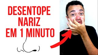 Como Desentupir O Nariz Rapidamente Em 1 Minuto NATURALMENTE shorts [upl. by Rett]