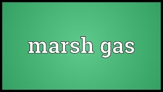 Marsh gas Meaning [upl. by Portingale]