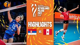 🇷🇸 SRB vs 🇨🇦 CAN  Highlights Phase 1  Womens World Championship 2022 [upl. by Dekow570]