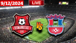 AFC Hermannstadt Vs FC Otelul Galati  Liga  Live Match Score Today HD 2024 [upl. by Vig651]