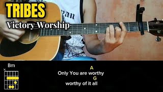 Tribes  Victory Worship  Easy Guitar 🎸 Chords Tutorial [upl. by Sueaddaht]