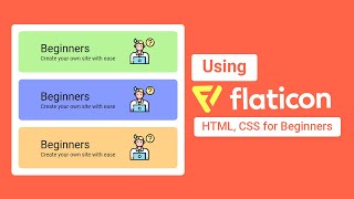 How To Use Flaticon  Using Flaticon In CSS HTML  Flaticon For Beginners  Flaticons  Icons CSS [upl. by Hylton]