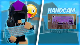 PLAYING MM2 WITH HANDCAM ASMR Murder mystery 2 [upl. by Ynahteb483]